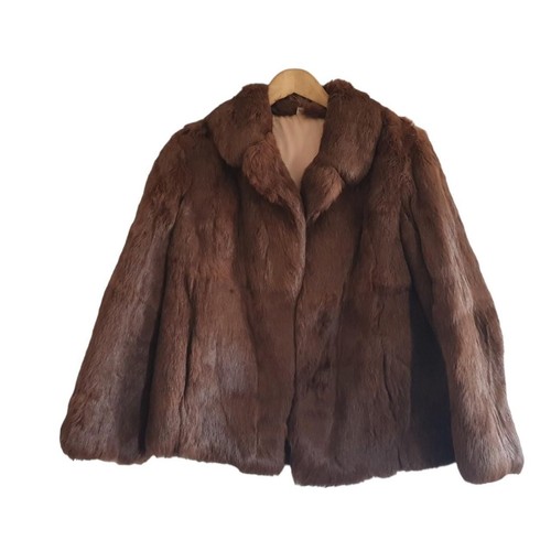 True vintage brown rabit - rabit, fur