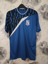 mitre tranmere rovers teen Xl football shirt blue P2P 20 Inch 