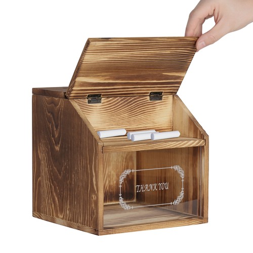 Wood suggestion box - wood,