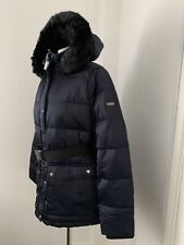 New Lauren Ralph Lauren Navy Blue Duck Down Quilted Coat Size XL,UK 18  RRP £309