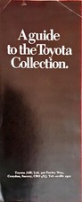 Toyota car range Brochure 1972