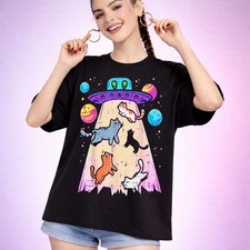 Alien Cat UFO  Galaxy Prin