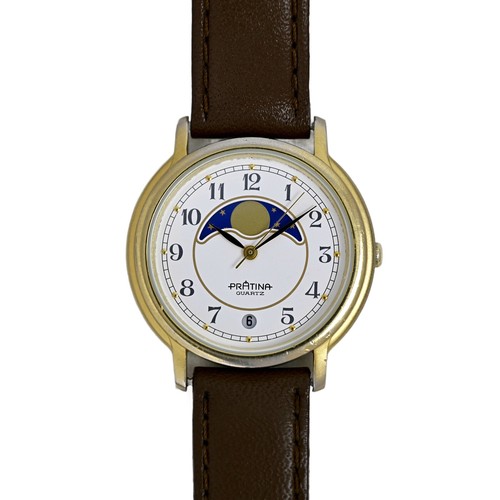Pratina quartz moon phase 34mm - moon,