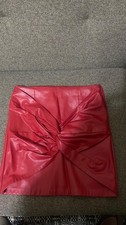 Zara red skirt mini - skirt, pu