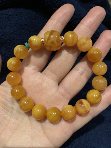 Natural baltic amber - natural, bracelet