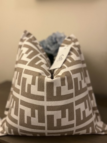 Taupe beige geometric - taupe,