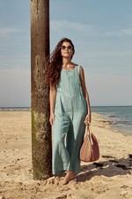 Seasalt Women's Regular Salt Air Wide Leg Jumpsuit Bird Egg