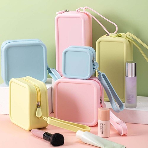 Silicone cosmetic bag - bag, small
