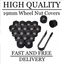 19mm Black Wheel Nut Bolt +