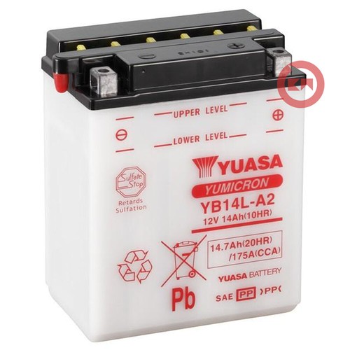 Yuasa battery yb14l 12v - yuasa,