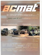 ACMAT VLRA Military Vehicles Sales Brochure In French & English 4x4 6x6 Armoured