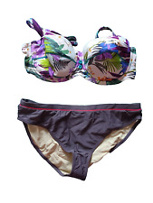 Fat Face/BHS UK 16/18 Multi Floral Underwired Padded Bikini Set