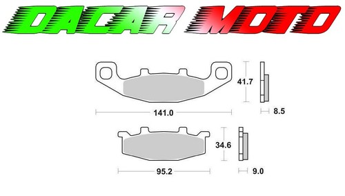 Pair front brake pads kawasaki - brake,
