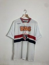 Rare Vtg Sao Paulo 2011 Home Football Shirt Reebok BMG Large XL No.10 Marlos