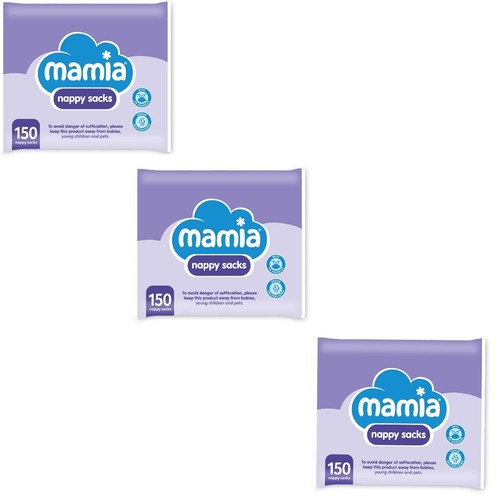 Mamia nappy sacks 150 pack - nappy, 150-pack