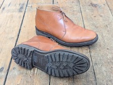 Jones Bootmaker Chukka Boots 7 Itshide Commando Sole Bench Made England 