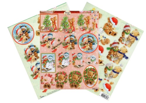 Christmas die cut decoupage - die,