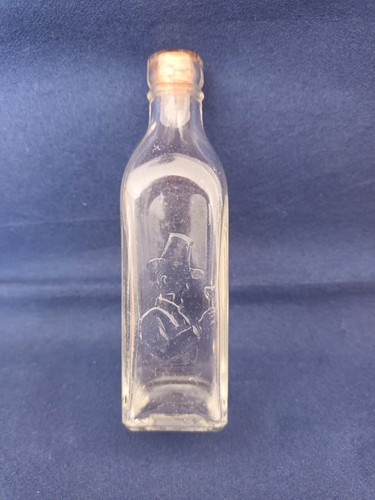 Antique clear glass bottle - antique,
