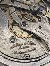 Antique German Pocket Watch – 50mm Solid Silver Case – Marked A. Lange & Söhne