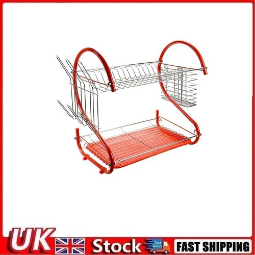 Tier dish drainer rack with - dish,