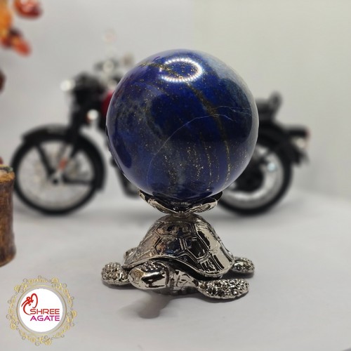 Natural lapis lazuli sphere - natural,