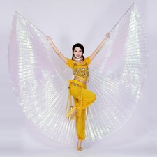 Women's Professional Belly Dance Costume Angle Isis Wings With Sticks