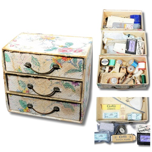 Mid century floral - mid-century, 3-drawer