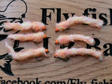 6 Fruit Salad Eggstacy Worms.Fly Fishing trout fly lure barbless 