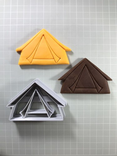 Camping tent fondant - fondant,, pastry