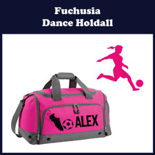 Personalised Football Holdall Kids School Boys Girls PE Sports Gym Shoe Kit Bag