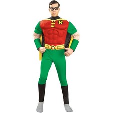 Batman Mens Deluxe Robin Muscles Costume  BN5017