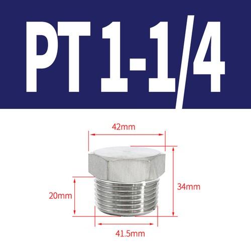 Stainless steel solid hex - steel, male