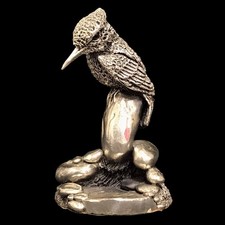 Country Artists Sterling Silver Kingfisher Hallmarked Bird Figurine RMF31-CAP