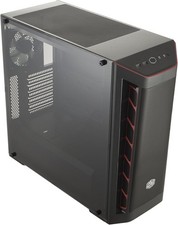 MasterBox MB511 - ATX PC Case with Front Mesh Panel, Racing Intakes, Transparent