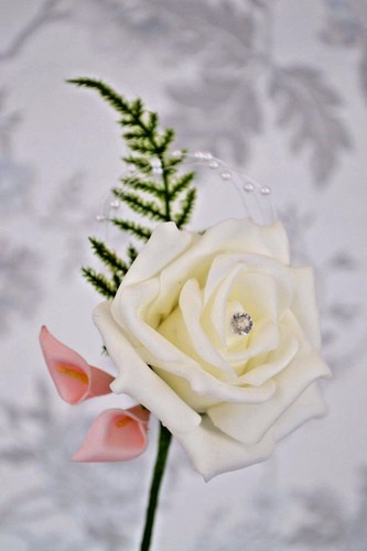 Wedding buttonhole corsage - buttonhole,