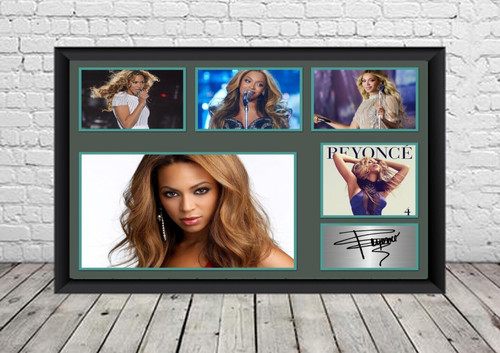 Beyonce signed poster - beyonce, photo