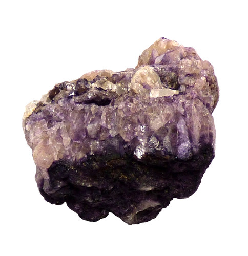 Blue john fluorite crystal - blue,