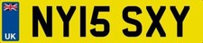 Number plate ny15 sxy - number,