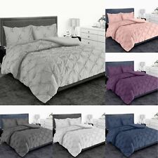 PINTUCK DUVET SET 100% COTTON