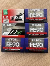 TDK FE90 x4 TDK D-90 MAXELL