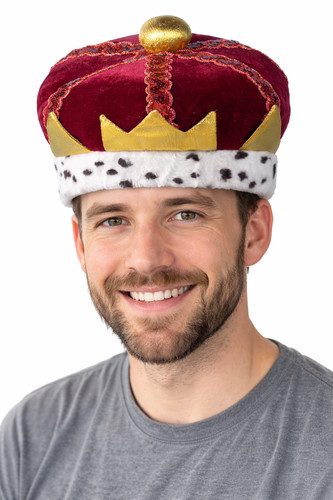 Plush king crown - king's, hat