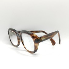 Vintage ITALY Rectangular Thick Tortoiseshell Glasses Spectacles Eye Frames Mens