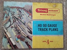 Vintage Tri-ang Hornby model Railway H0/00 Gauge Super 4 Track Plans Book