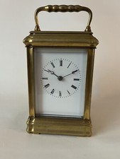 ANTIQUE GORGE CASE STRIKING CARRIAGE CLOCK, MANTLE CLOCK,DESK CLOCK