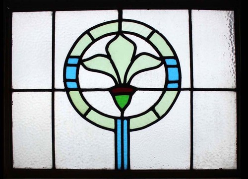 Art deco shamrock fleur - art, di