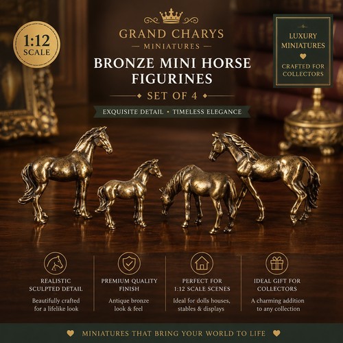 Set miniature bronze - of, 4
