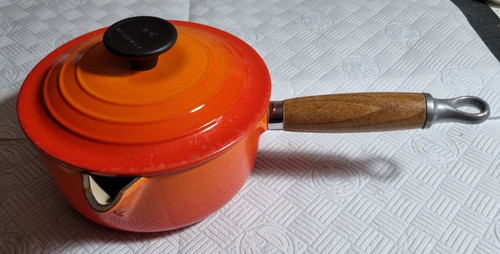 Creuset 16cm orange cast - le,