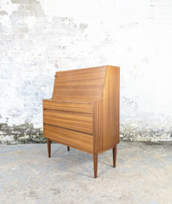 Vintage Mid Century Teak Richard Hornby for Fyne Ladye 1960s Bureau Desk Drawers