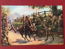 EARLY WW1 ERA TUCK MILITARY PC