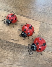 Set of three ladybirds indoor/